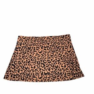 Rekita Leopard Print Swim Skirt With Bottoms, Size Large, NWOT